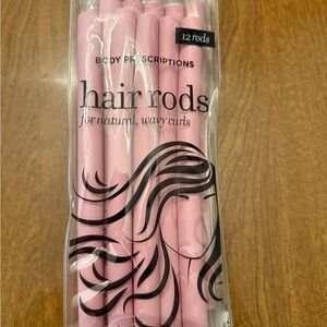 Body Prescriptions Pink Hair Rods for Natural Wavy Curls - 12 Pack